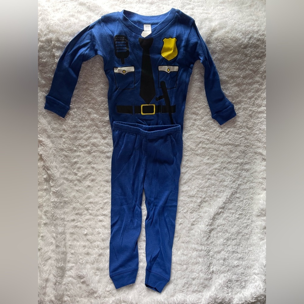 NWT Royal blue Police Officer Cop Outfit 18 months snug fitting - Rabbit Skins